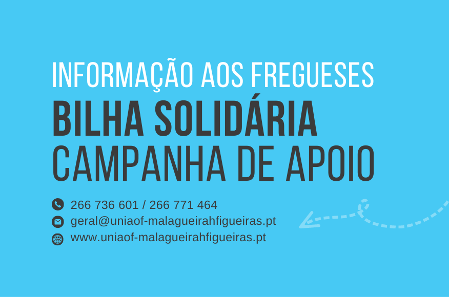 INFORMA&Ccedil;&Atilde;O AOS FREGUESES | Campanha Bilha Solid&aacute;ria