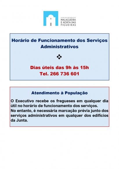 Novo Hor&aacute;rio de Atendimento
