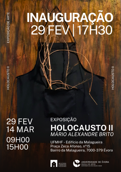Exposi&ccedil;&atilde;o HOLOCAUSTO II de M&aacute;rio Alexandre Brito | Folha de Sala