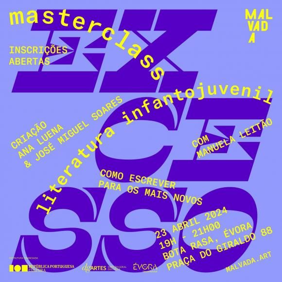 Divulga&ccedil;&atilde;o | Inscri&ccedil;&otilde;es Abertas para a MASTERCLASS DE ESCRITA INFANTOJUVENIL
