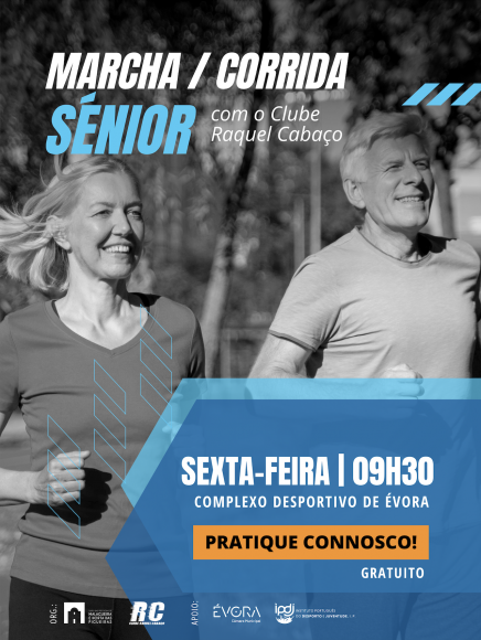 Aviso Mudan&ccedil;a de Hor&aacute;rio | Marcha/Corrida S&eacute;nior com o Clube Raquel Caba&ccedil;o
