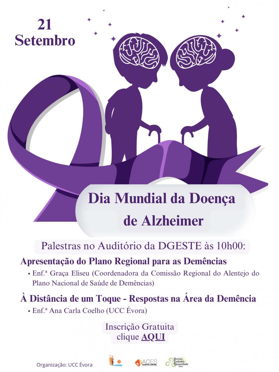 Dia Mundial da Doença de Alzheimer | Palestras no Auditório da DGESTE