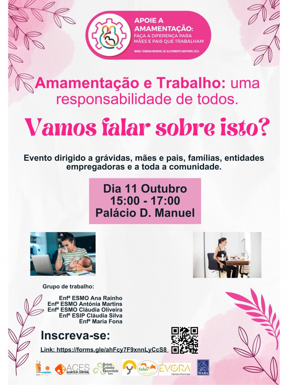 Evento "Amamentação e Trabalho: uma responsabilidade de todos"