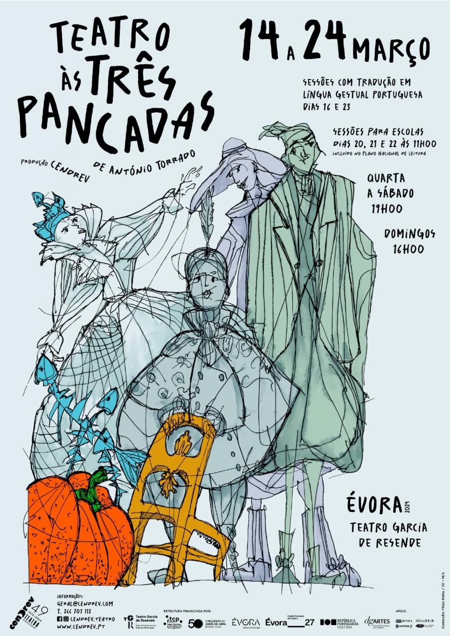 TEATRO ÀS TRÊS PANCADAS | Estreia no Teatro CENDREV