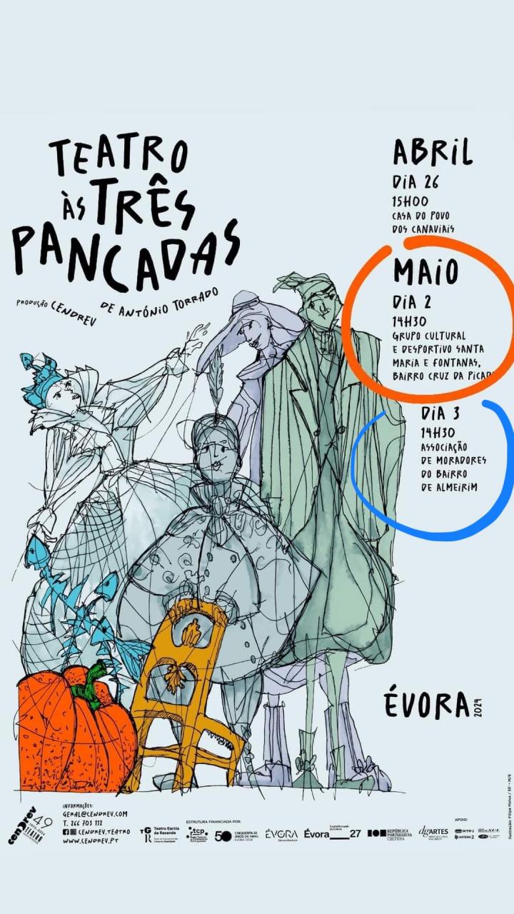Teatro ÀS TRÊS PANCADAS | Produção CENDREV