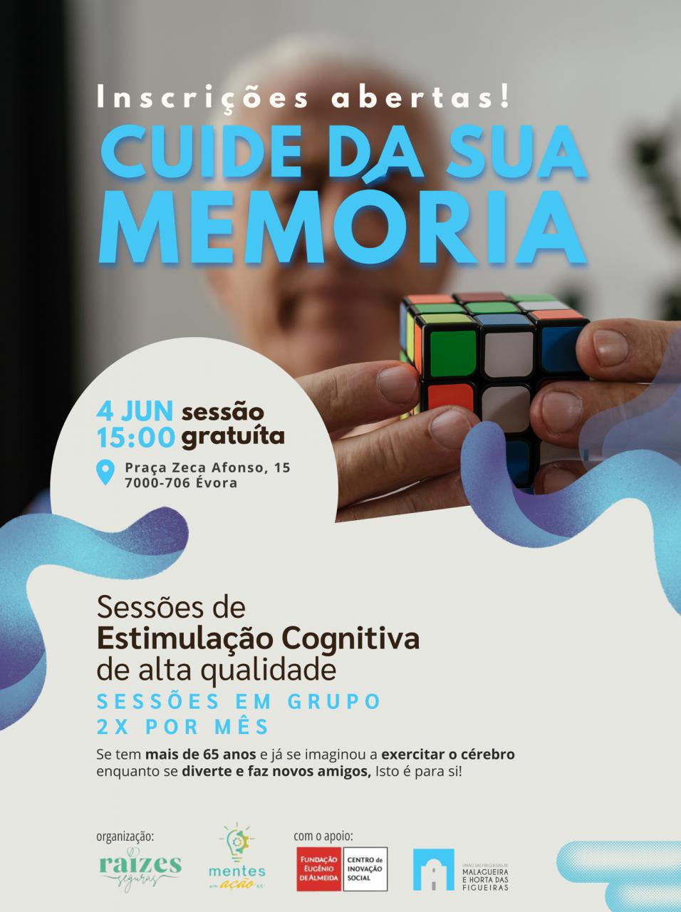 Sessões de Estimulação Cognitiva de alta qualidade | INSCRIÇÕES ABERTAS