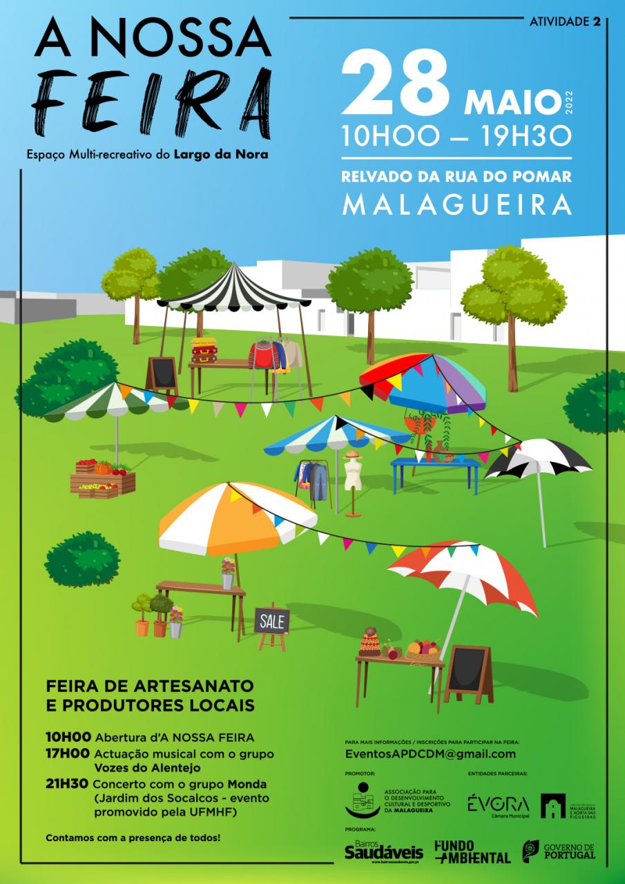 A NOSSA FEIRA | Feira artesanato e produtos locais Malagueira