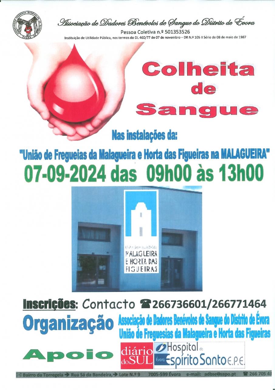 Vamos todos ajudar! Dê Sangue!