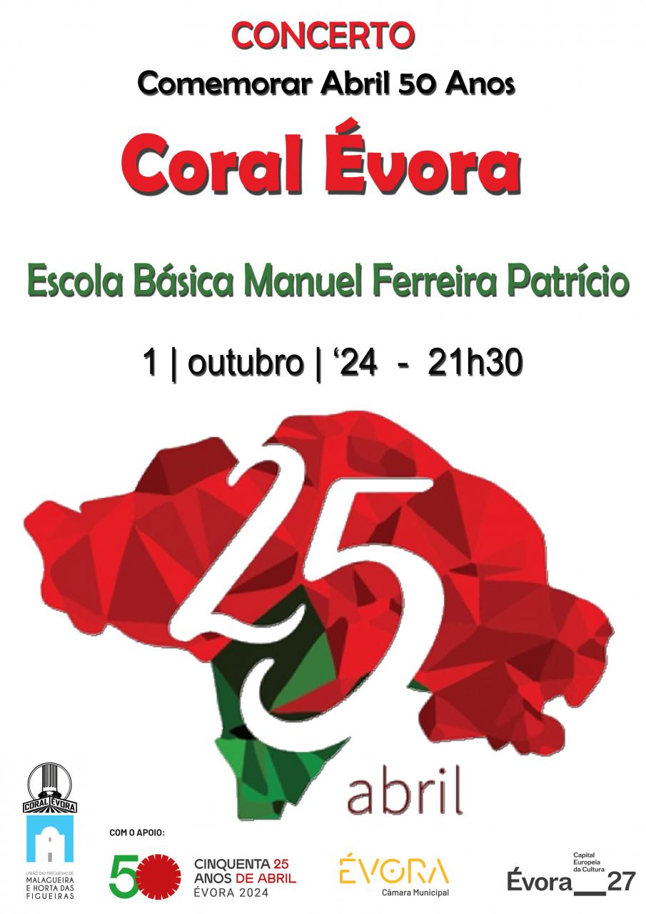 Concerto Coral Évora | 50 anos do 25 de Abril