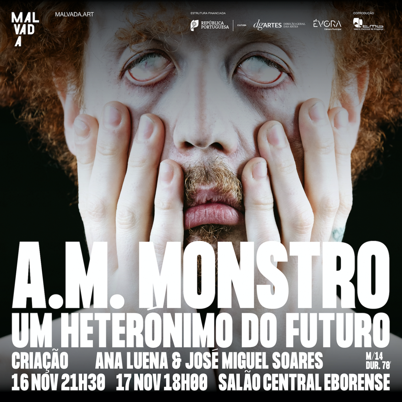 estreia e apresentações do espetáculo A.M. MONSTRO |  Salão Central Eborense