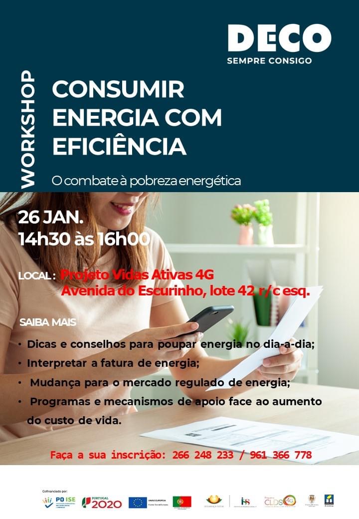 Workshop Consumir Energia com Eficiência | Projeto Vidas Ativas 4G