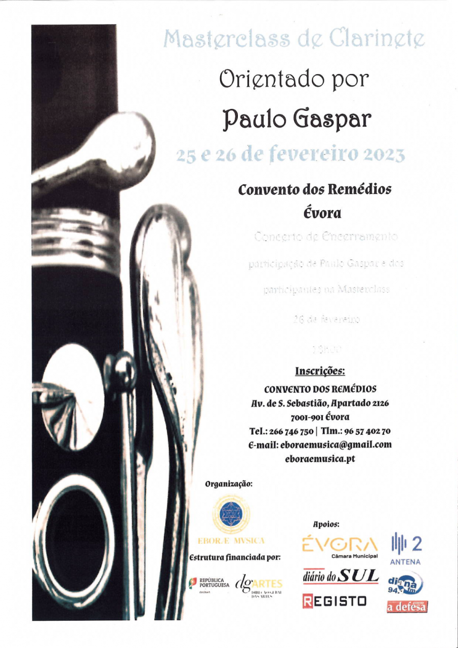 Masterclass Clarinete | Convento dos Remédios