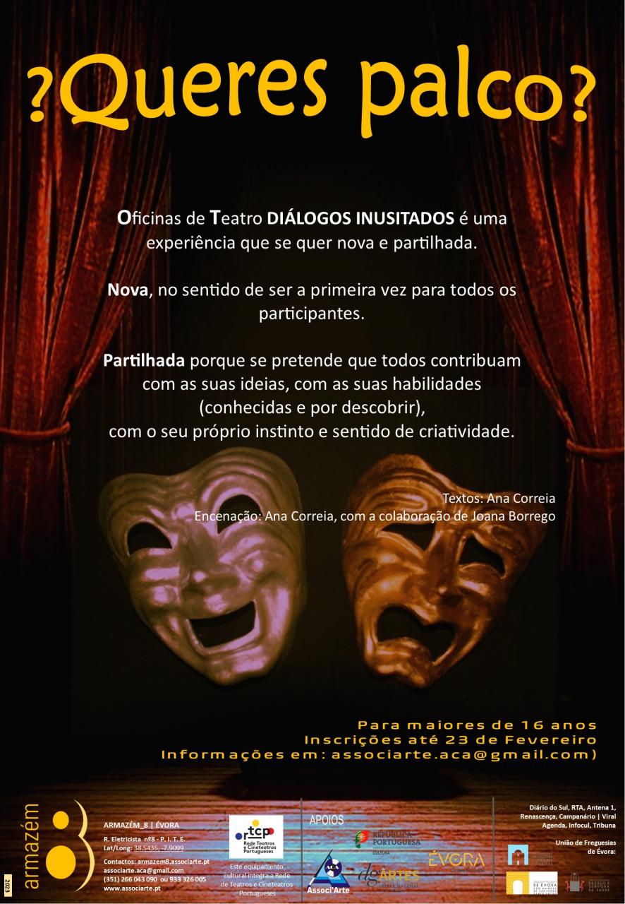 Oficinas de Teatro | QUERES PALCO?