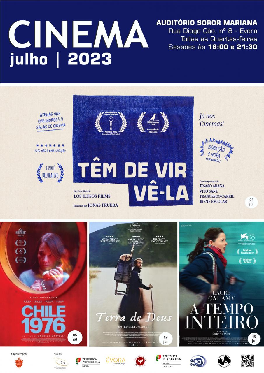 PROGRAMAÇÃO DE CINEMA (JULHO) | AUDITÓRIO SOROR MARIANA