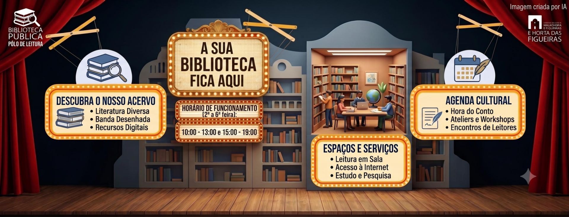 Biblioteca do Edif&iacute;cio da Horta das Figueiras